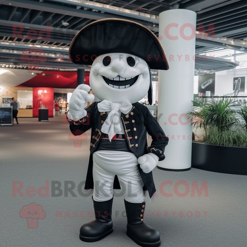 Personaje de traje de mascota pirata blanco vestido con esmoquin y boinas -  Disfraces de mascotas -  Tamaño L (175-180 CM)