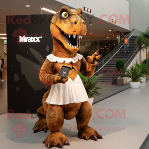 Bruin T Rex mascotte...