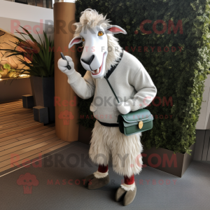 Silver Boer Goat maskot...