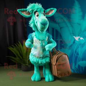 Cyan-Ziegen Maskottchen...