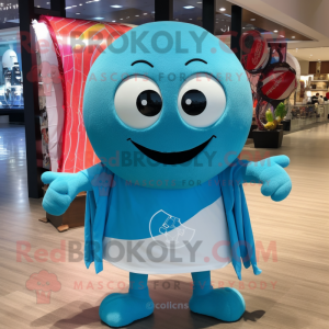 Cyan Soccer Ball mascotte...