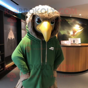 Green Haast S Eagle maskot...