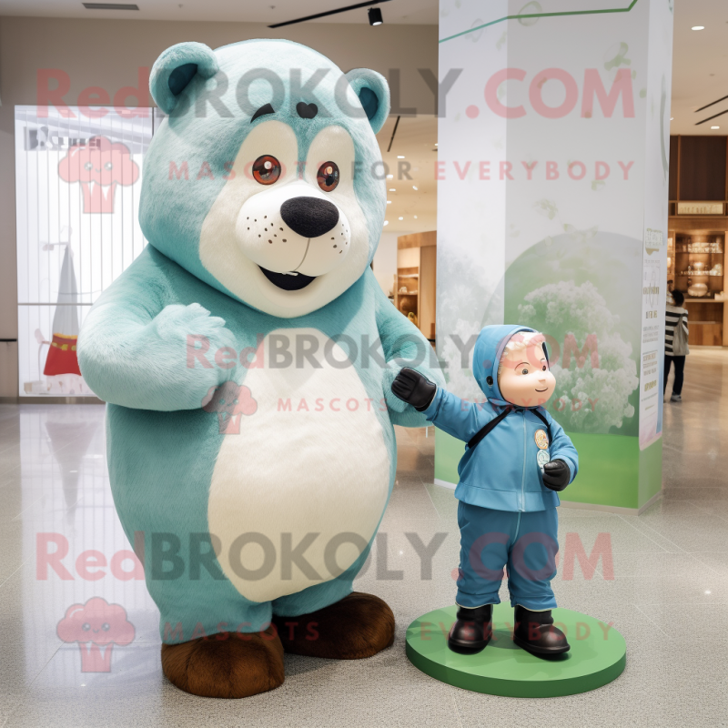 nan Bear mascot costume character dressed with a Turtleneck and Watches nan Bear mascot costume character dressed with a Turtleneck and Watches