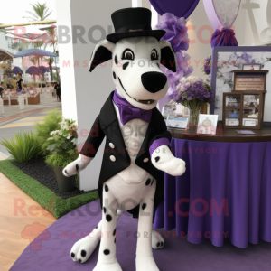Lavendel Hund maskot kostym...