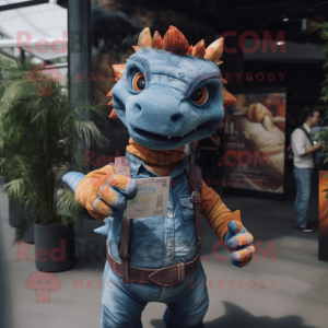 Rust Dragon maskot kostume...