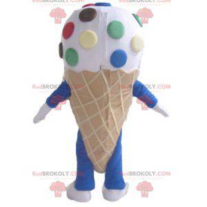 Cono gelato gigante mascotte con Smarties - Redbrokoly.com