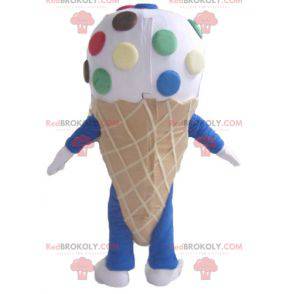 Reusachtig ijshoorntje mascotte met smarties - Redbrokoly.com