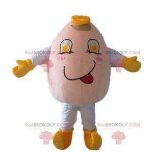 Very smiling and jovial giant egg mascot - Redbrokoly.com