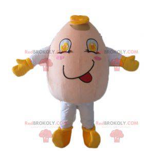 Very smiling and jovial giant egg mascot - Redbrokoly.com