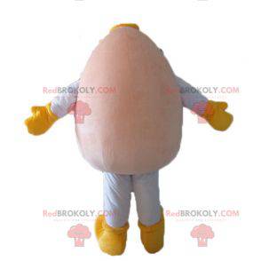 Very smiling and jovial giant egg mascot - Redbrokoly.com