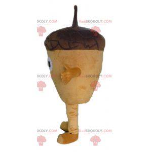 Mascot giant brown acorn very original and funny -