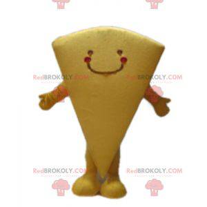 Obří žlutý dort plátek maskot - Redbrokoly.com