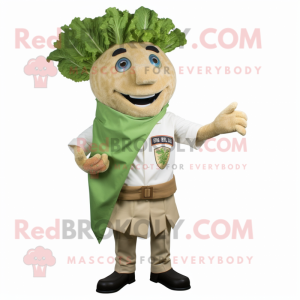 Tan Caesar Salad mascotte...