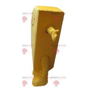 Giant yellow cake slice mascot - Redbrokoly.com