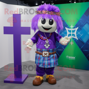 Purple Celtic Cross maskot...