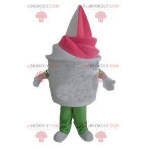 Giant vanilla-strawberry ice cream mascot - Redbrokoly.com