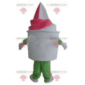 Giant vanilla-strawberry ice cream mascot - Redbrokoly.com