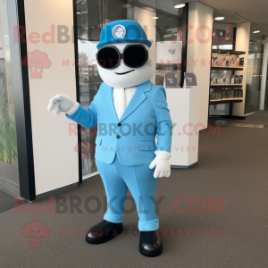 Postava maskota Sky Blue...