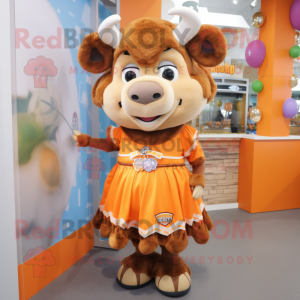 Orange Buffalo maskot...