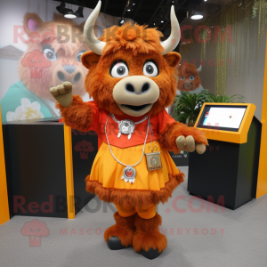 Orange Buffalo maskot...