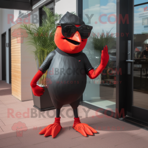 Red Blackbird mascotte...