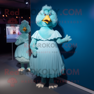 Cyan Fried Chicken mascotte...