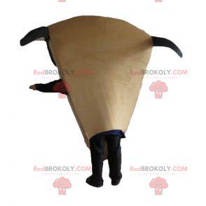 Giant pizza slice mascot with sunglasses - Redbrokoly.com