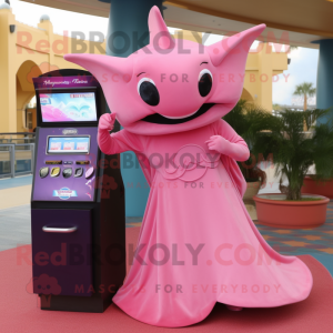 Pink Manta Ray mascotte...