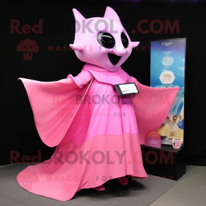 Pink Manta Ray mascotte...