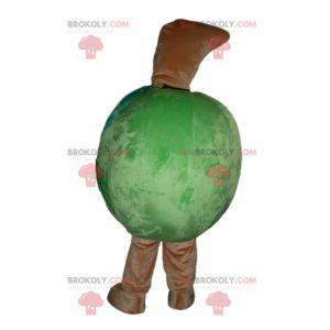 Mascote gigante de maçã verde em todo lugar - Redbrokoly.com