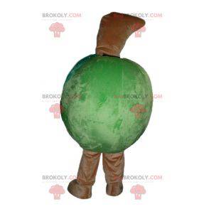 Mascote gigante de maçã verde em todo lugar - Redbrokoly.com