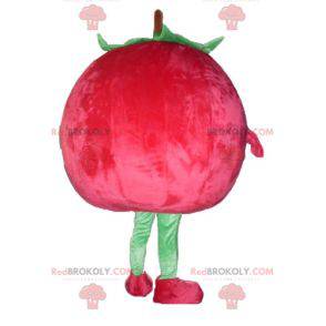Kæmpe rød og grøn jordbær kirsebær maskot - Redbrokoly.com