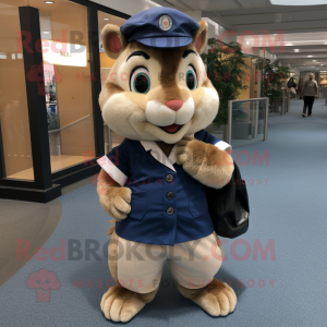 Navy Chipmunk mascotte...