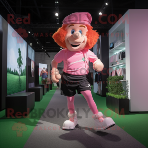 Roze kabouter mascotte...