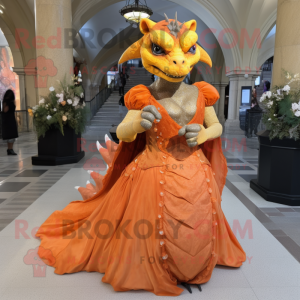 Oransje Gargoyle maskot...