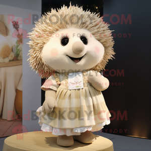 Cream Hedgehog mascotte...