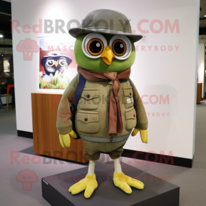 Olive Owl mascotte kostuum...