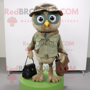 Olive Owl mascotte kostuum...