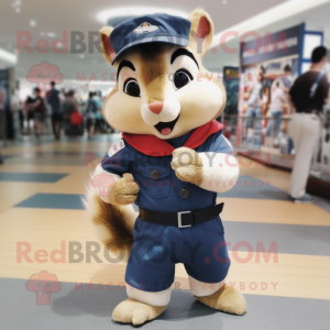 Navy Chipmunk maskot...