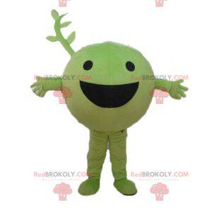 Very smiling green vegetable fruit pea mascot - Redbrokoly.com