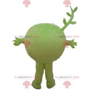 Very smiling green vegetable fruit pea mascot - Redbrokoly.com