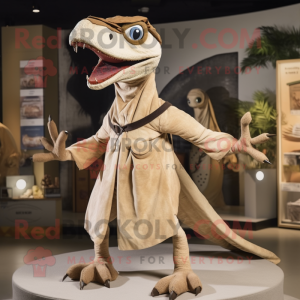 Beige Dimorphodon mascotte...