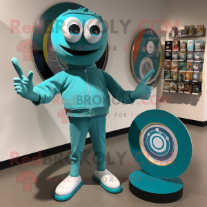 Teal Plate Spinner mascotte...