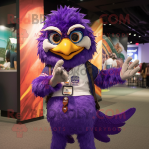 Purple Hawk mascotte...