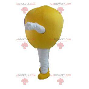 Mascotte giallo limone gigante e sorridente - Redbrokoly.com