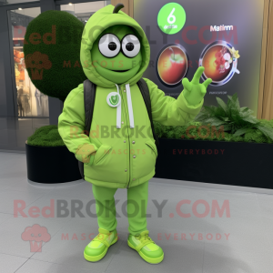 Lime Green Apple mascotte...