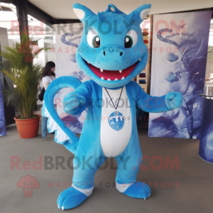 Sky Blue Hydra maskot...