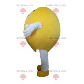 Mascotte giallo limone gigante e sorridente - Redbrokoly.com