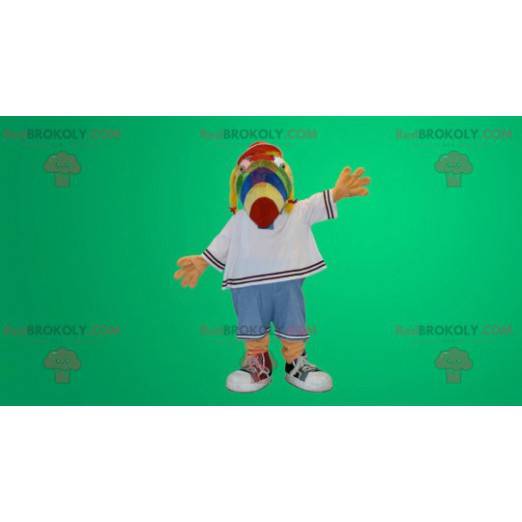 Mångfärgad papegojahundmaskot - Redbrokoly.com