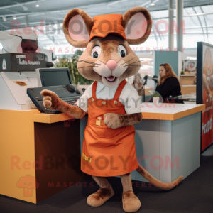 Rust Mouse mascotte kostuum...